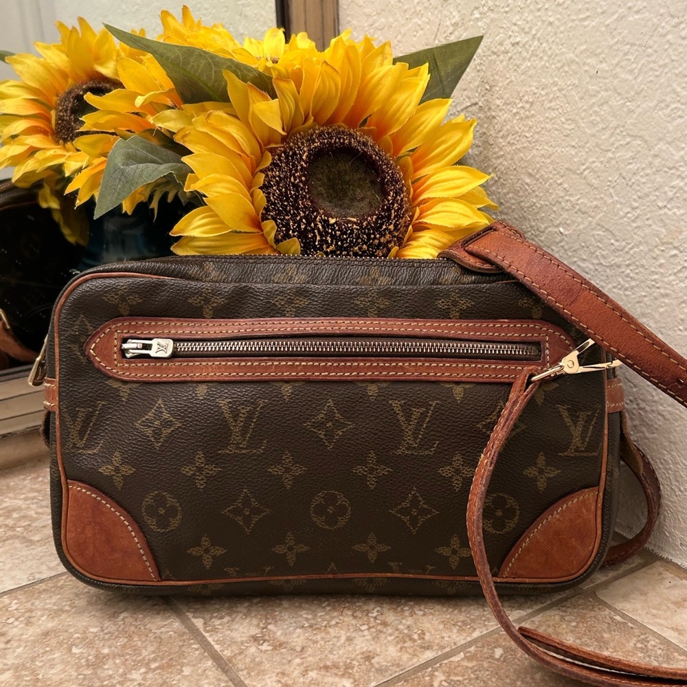 Authentic Louis Vuitton Vintage Marly Dragonne Crossbody - circa 1988 - WITH COA